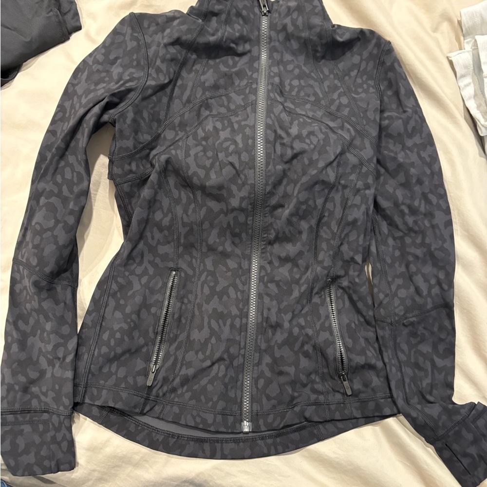 lululemon athletica Dark Gray Patterned Utility Jacket